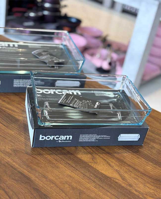 5 تابه پیرکس مستطیلی borcam از پاشاباغچه کد59324 - تصویر 6