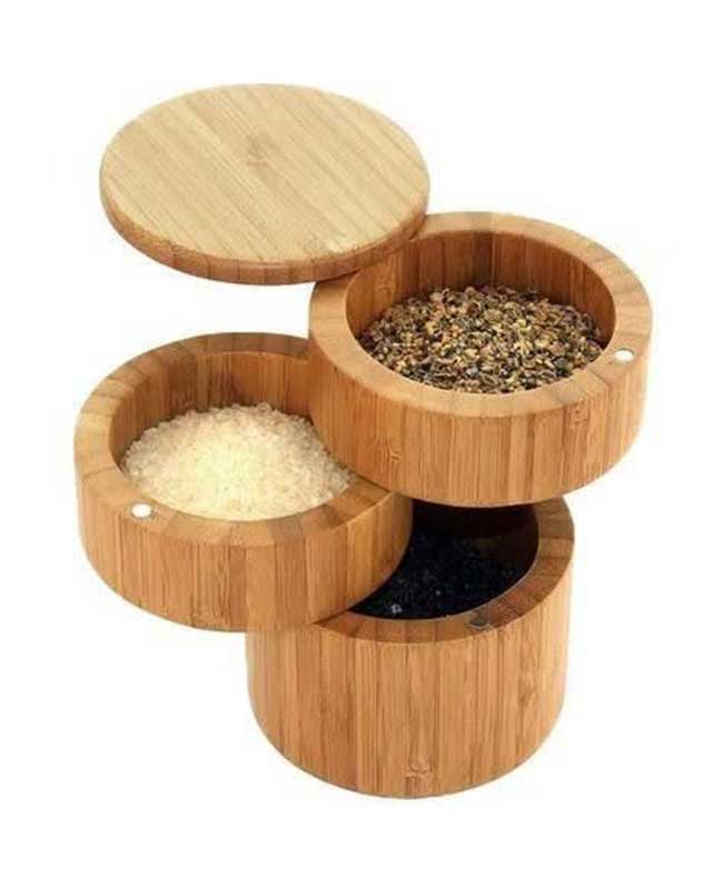 5 تنقلات خوری سه طبقه بامبو درب مگنتی وارداتی کد KIT-561 - تصویر 4