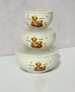 ظرف نگهدارنده 3 تایی پرسلن وارداتی کدKIT-719