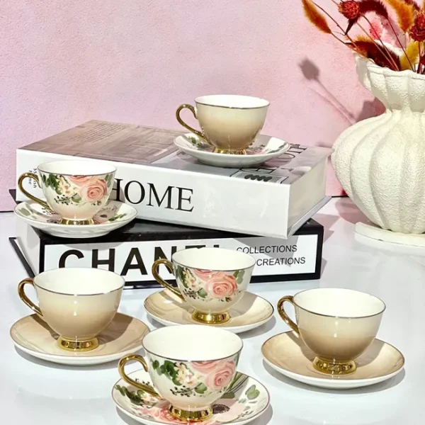 فنجان نعلبکی قهوه خوری وارداتی کد vt5344