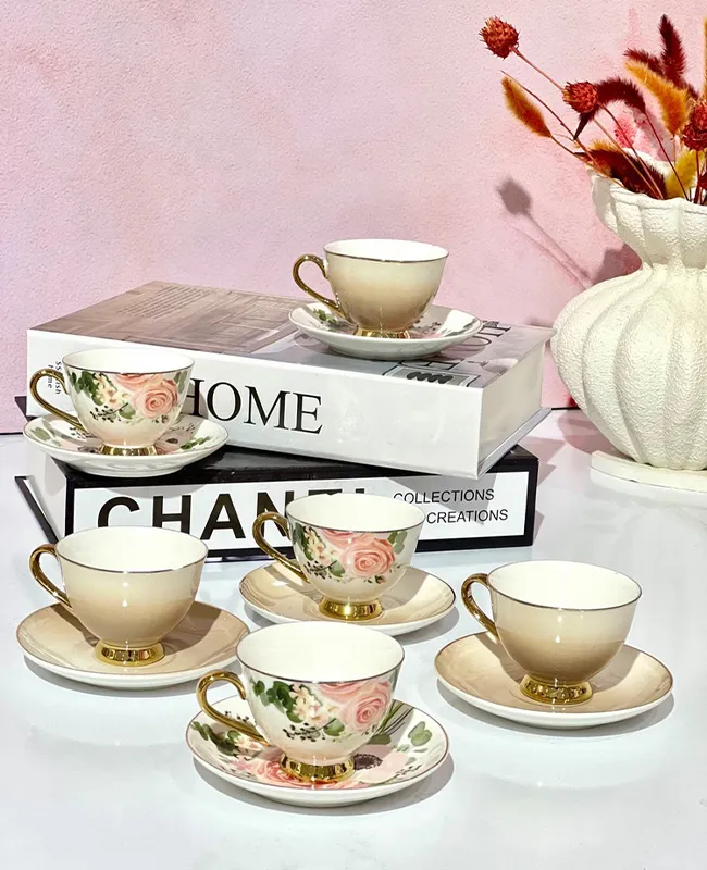 فنجان نعلبکی قهوه خوری وارداتی کد vt5344