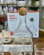 تنگ و نیم لیوان 7 پارچه Deli Glass وارداتی کد kit-1108