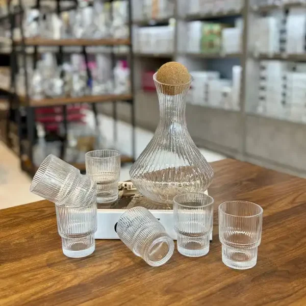 تنگ و نیم لیوان 7 پارچه Deli Glass وارداتی کد kit-1108