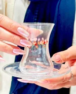 فنجان نعلبکی پاشاباغچه طرح فلامینگو کد 96598
