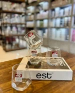 نیم لیوان شش ضلعی Deli Glass کد kit-1106