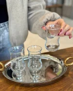 استکان کمر باریک Çiftebelli پاشاباغچه کد 42981 - تصویر 4