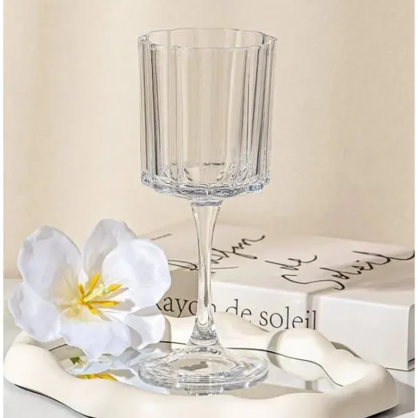 گیلاس 6 تایی پایه بلند DELI GLASS کد DELI DSJ0440-1158