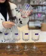گیلاس 6 تایی پایه بلند DELI GLASS کد 1158 - تصویر 4