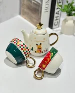 ست چایخوری 4 پارچه کریسمسی کد KIT-1230