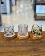 لیوان چرخشی زیره چوبی وارداتی کد KIT-2058