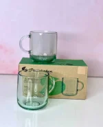 لیوان دوتایی رنگی وارداتی کد 55192