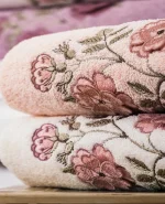 حوله دست و صورت گلدوزی شده ترک اصل (Hazangulu) کد 1189