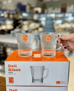 ماگ شیاردار Deli Glass وارداتی کد KIT-1381
