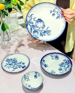 سرویس غذاخوری قلم آبی طرح انار کد KIT-1280