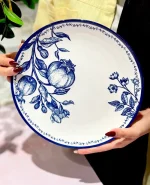 سرویس غذاخوری قلم آبی طرح انار کد KIT-1280
