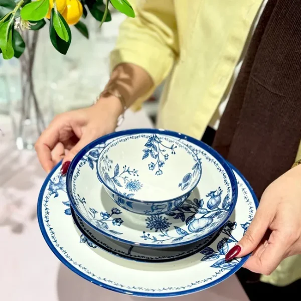سرویس غذاخوری قلم آبی طرح انار کد KIT-1280