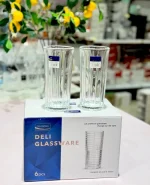 لیوان بلند DELI GLASS وارداتی کد KIT-1365