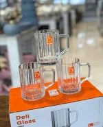 ماگ لب طلا Deli Glass وارداتی 6 تایی کد KIT-1377