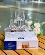 نیم لیوان 6 تایی کوه یخ DELI GLASS کد kit-1156