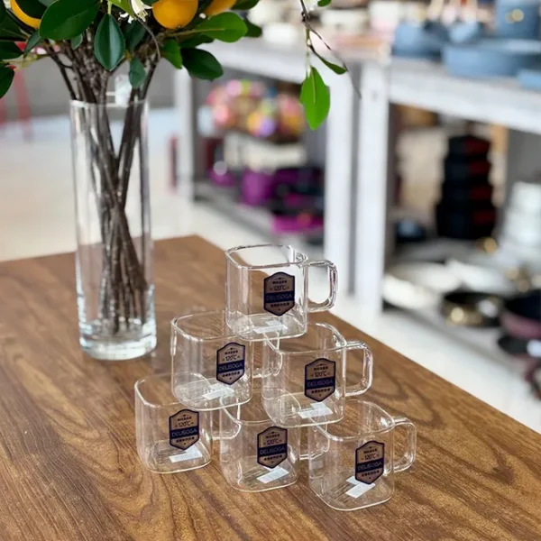 قهوه خوری 6 تایی پیرکس وارداتی کد KIT-1571