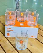نیم لیوان 6تایی Deli Glass وارداتی کد KIT-1367