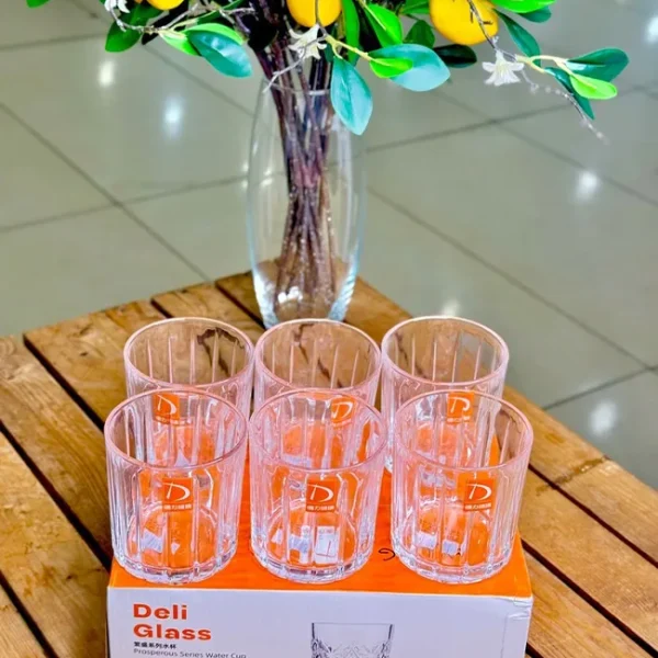 نیم لیوان 6تایی Deli Glass وارداتی کد KIT-1367