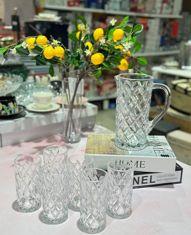 پارچ و لیوان کریستال وارداتی کد KIT-1536 پارچ و لیوان کریستال وارداتی کد KIT-1536