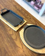 تابه چدنی زیره بامبو وارداتی کد KIT-1476