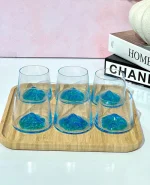 نیم لیوان 6 تایی کوه یخ رنگی وارداتی کد kit -1163