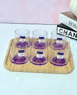 نیم لیوان 6 تایی کوه یخ رنگی وارداتی کد kit -1163