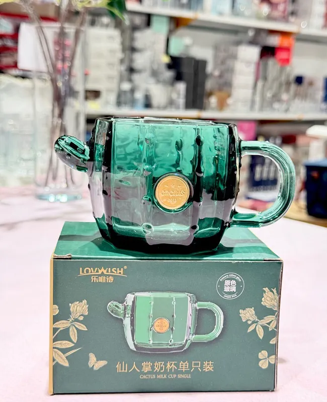 نیم لیوان تکی کاکتوس وارداتی کد 5006