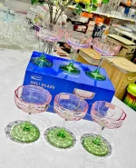 دسرخوری 6تایی رنگی وارداتی کد 0420(رنگی)