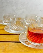 فنجان نعلبکی 12 پارچه وارداتی کد 4402