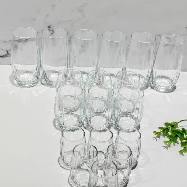 ست لیوان فنجان 18 پارچه پاشاباغچه کد 96979