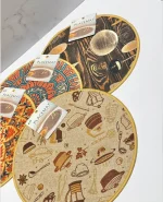 نمگیر طرحدار گرد وارداتی کد 041474