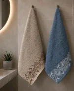 حوله دست و صورت ملا هوم مدل طرح سنتی (Etnik)در ابعاد ۵۰ در ۹۰ سانتی‌متر