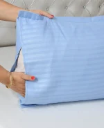 روبالشی ۲ عددی مارک بریلیانت (Brillant) مدل راه‌راه ابعاد ۵۰×۷۰ رنگ آبی