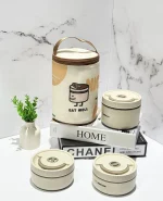 ظرف غذای استیل 3تاییvt6130 کیف دار