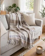 پتوی دونفره بافت وافل Ogi Home (مدل Scotch Battaniye) ابعاد ۱۸۰×۲۲۰ سانتی‌متر